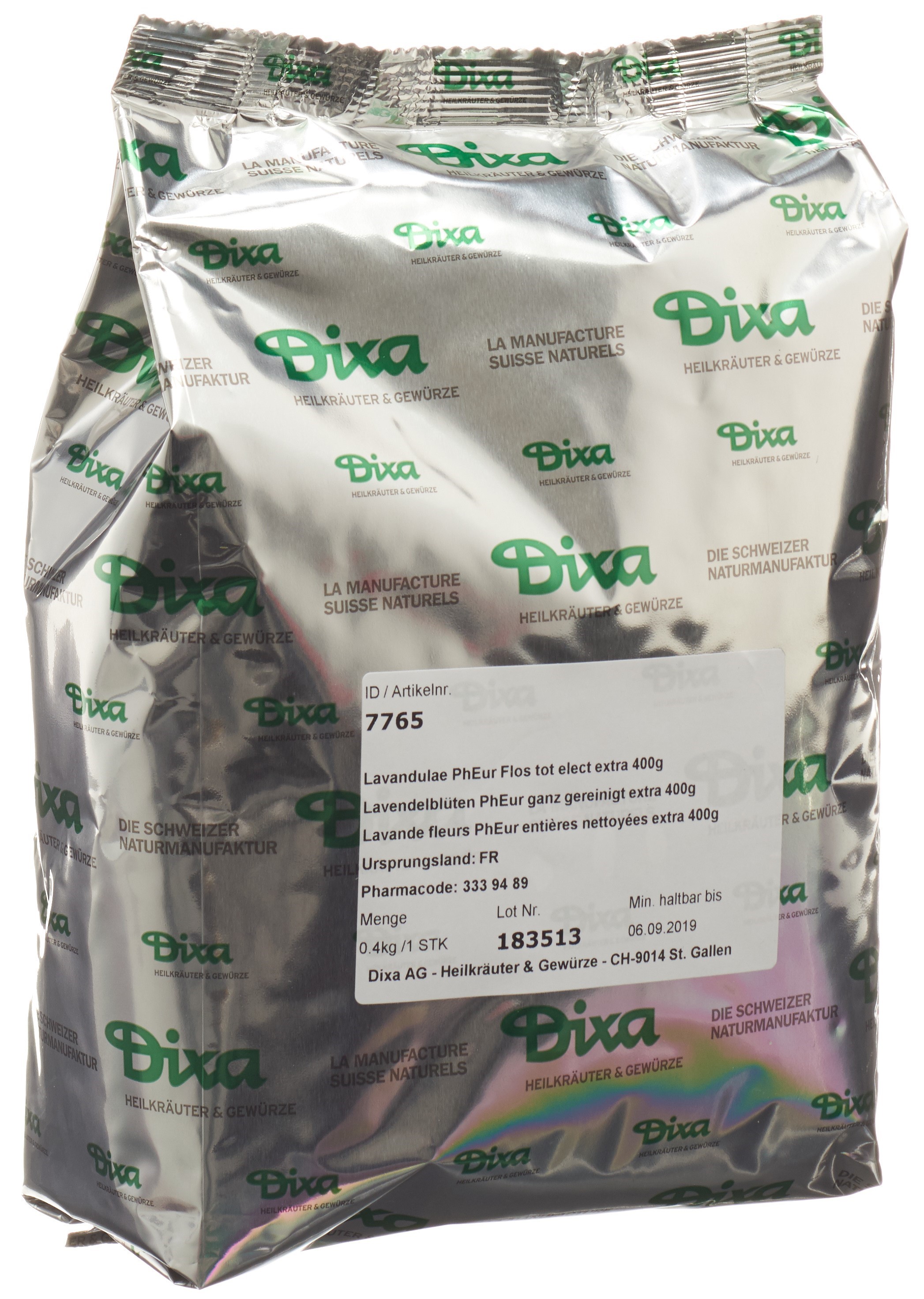 Dixa Lavendelblüten DIX ganz nachgereinigt extra 400 g