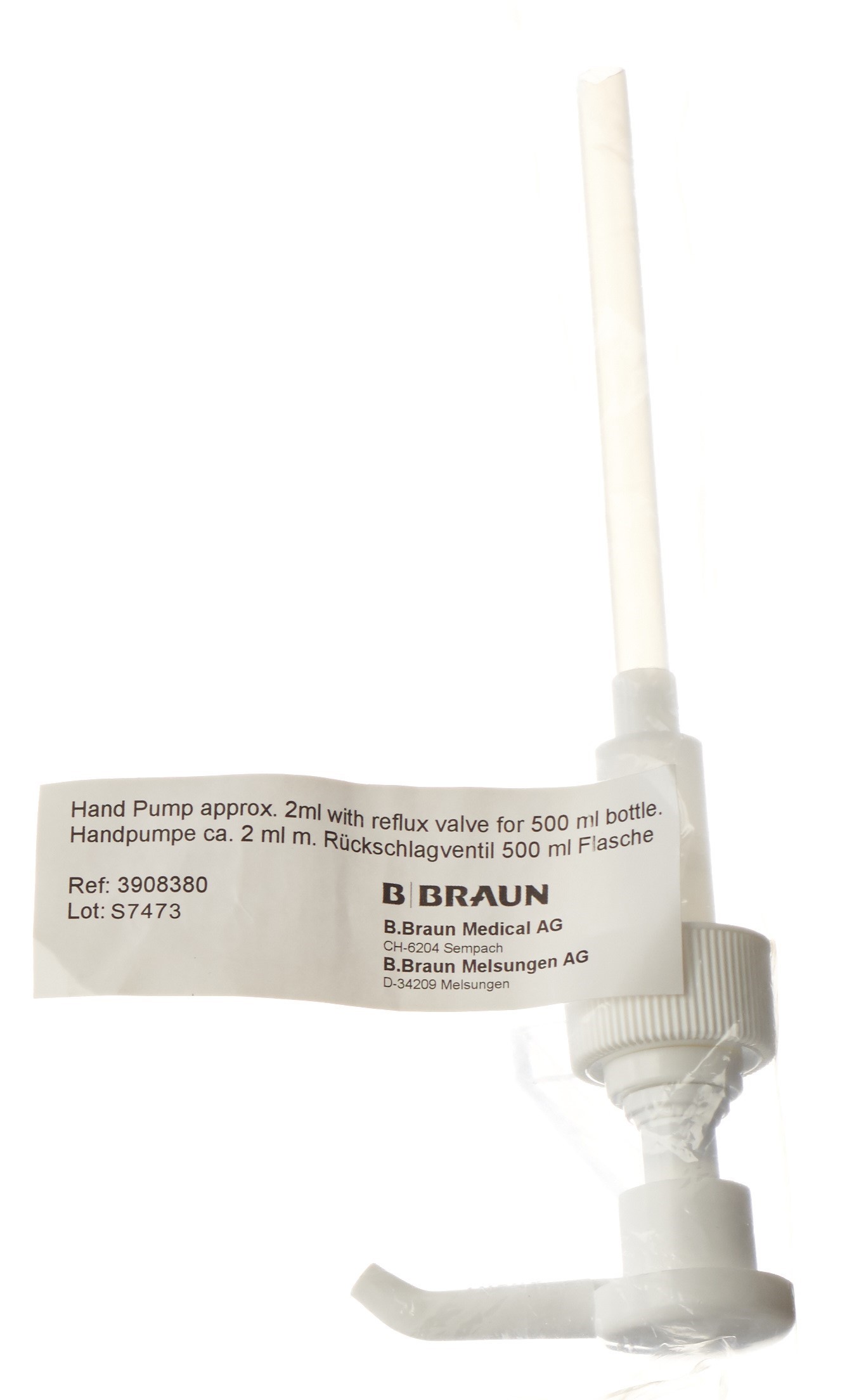 B. Braun Dosierpumpe 500ml (2ml) mit Rückschlagventil