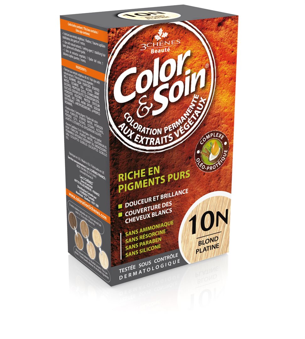 Color & Soin coloration 10N blond platine 135 ml