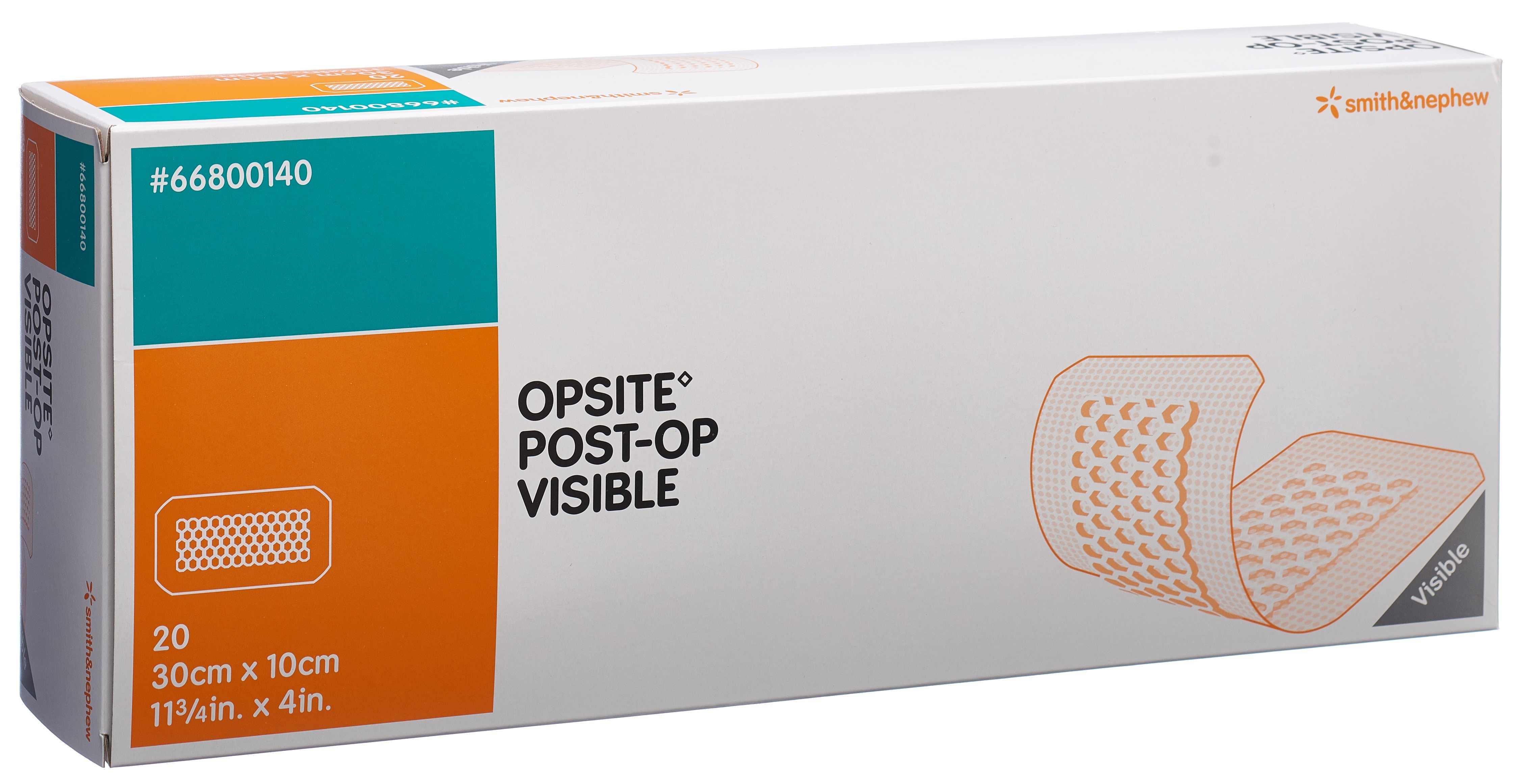 OPSITE POST OP VISIBLE pansement transparent 30x10cm 20 pce