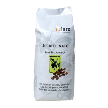 CLARO Décaffeinato Kaffee Bohnen Bio Btl 500 g x 10 Stk
