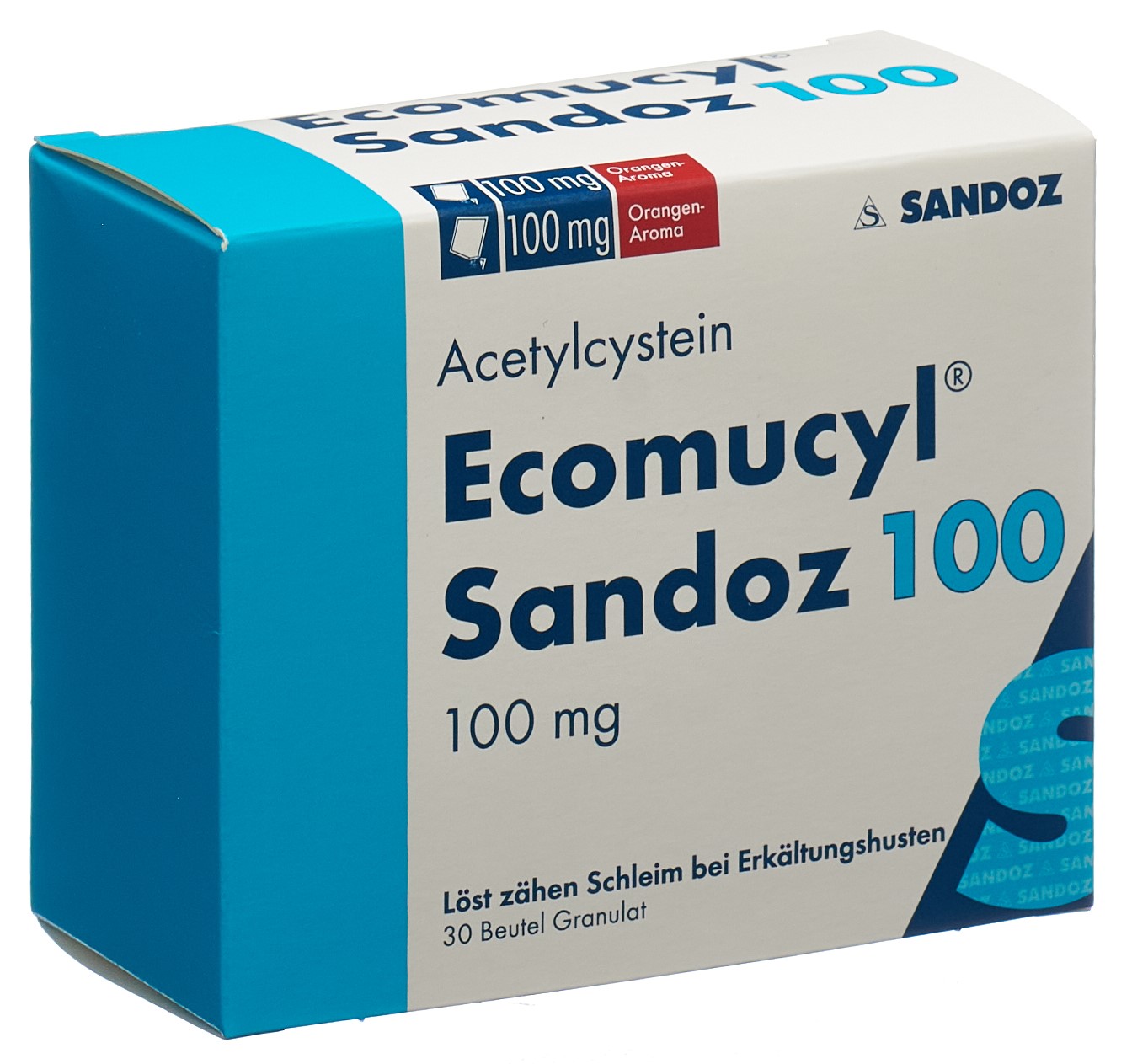 Ecomucyl Sandoz gran 100 mg sach 30 pce