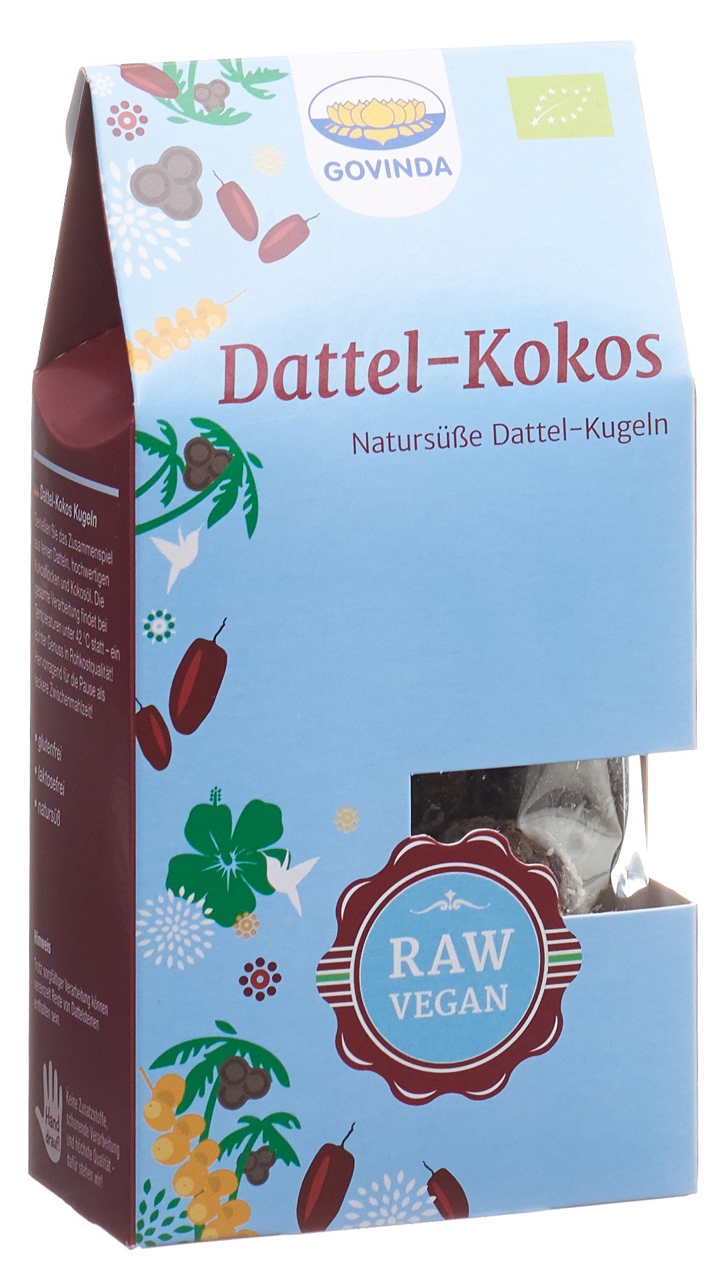 GOVINDA Fruchtkugeln Dattel Kokos Bio 120 g