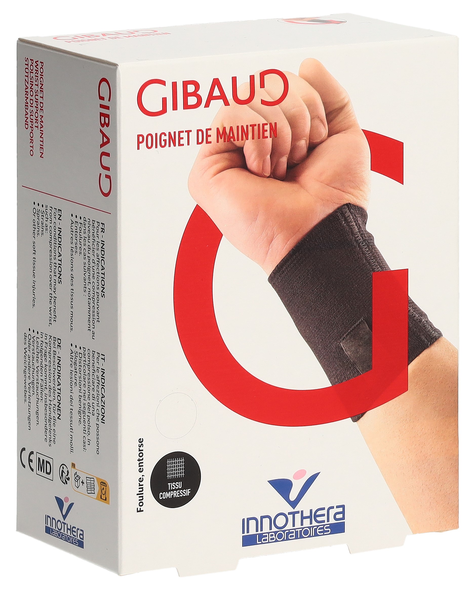 GIBAUD Stützarmband Gr4 19-21cm schwarz