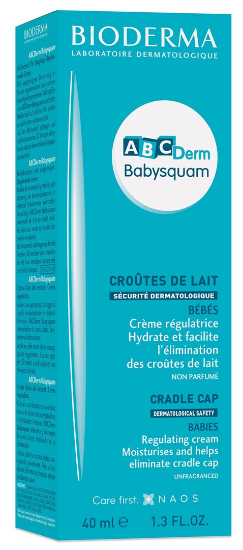 BIODERMA ABCDerm Babysquam Creme anti-croûtes de lait bébés et enfants Tb 40 ml