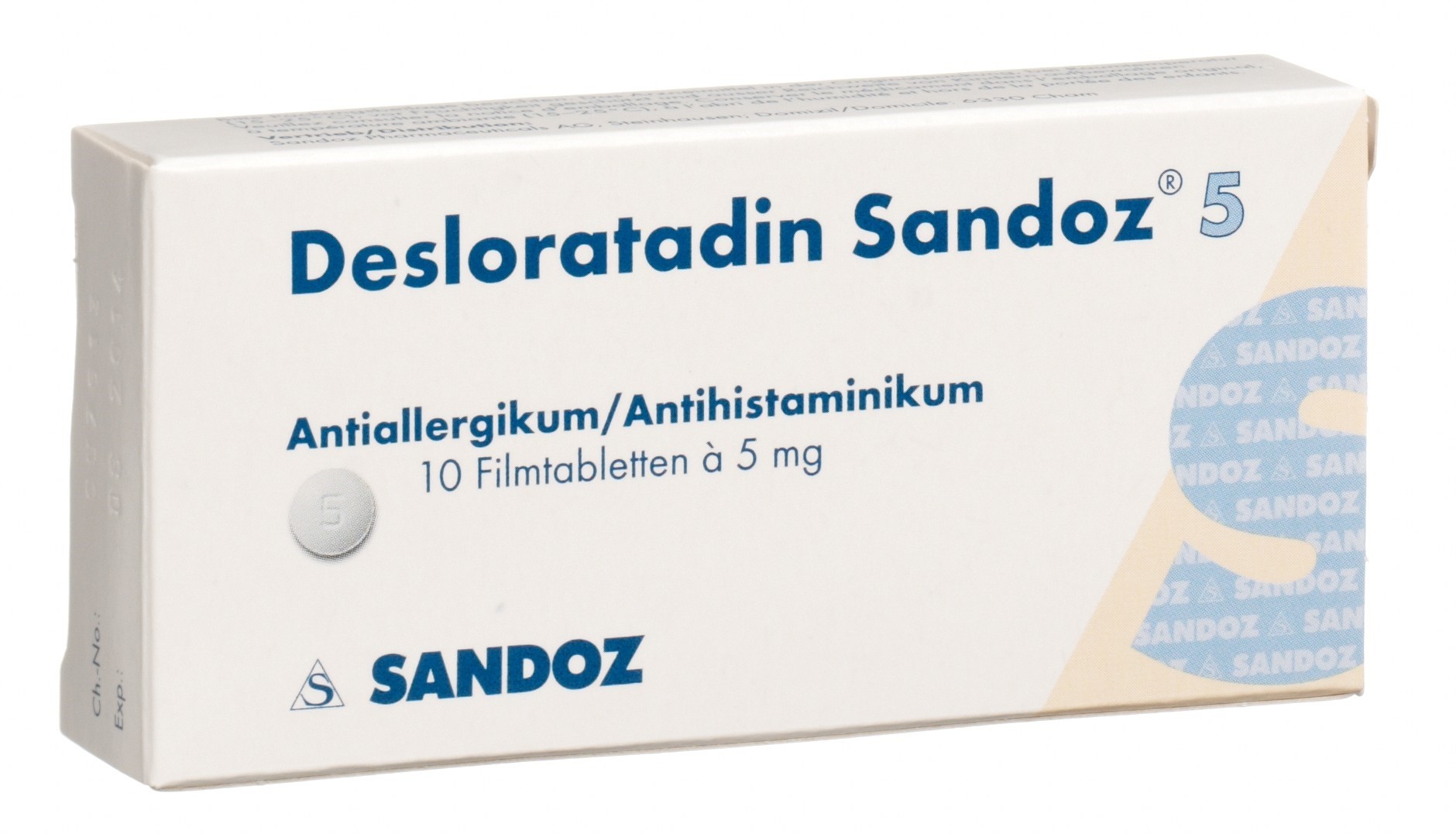 Desloratadine Sandoz cpr pell 5 mg 10 pce