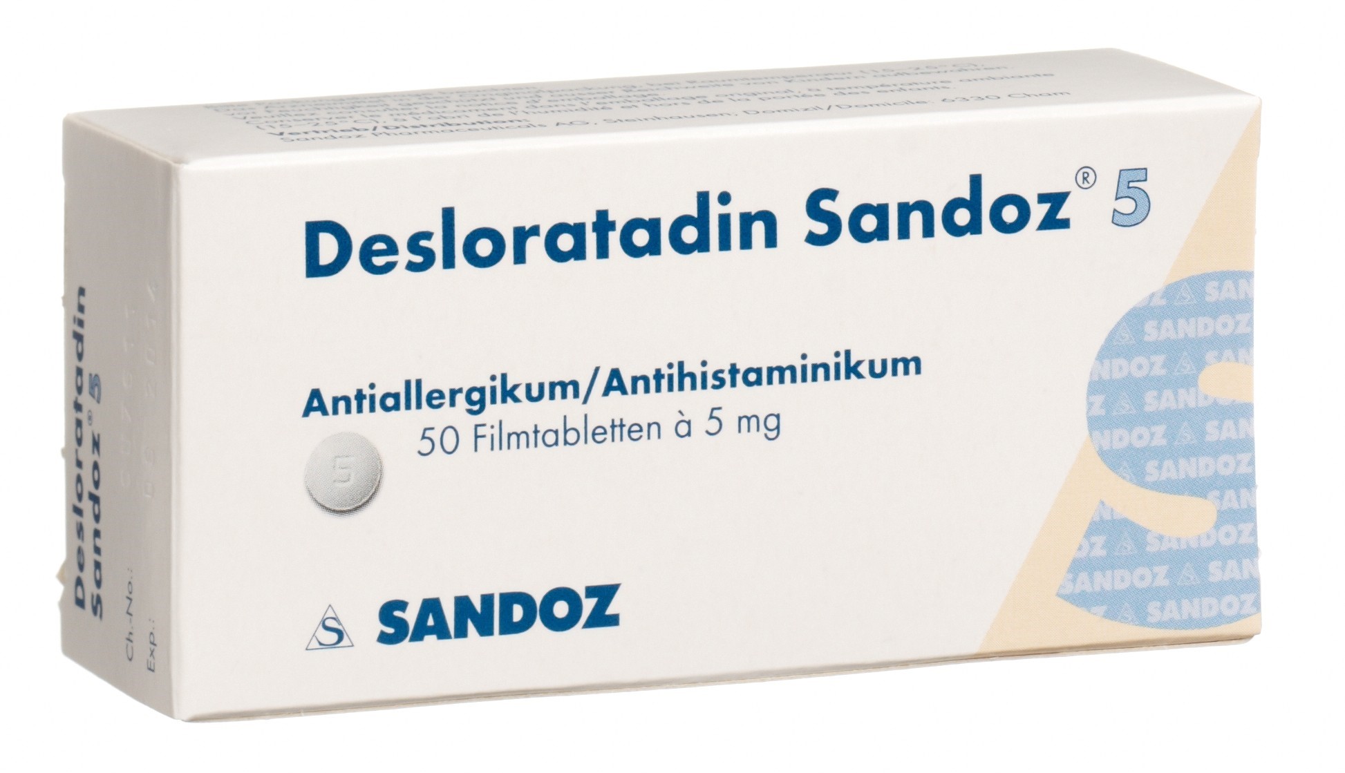 Desloratadine Sandoz cpr pell 5 mg 50 pce
