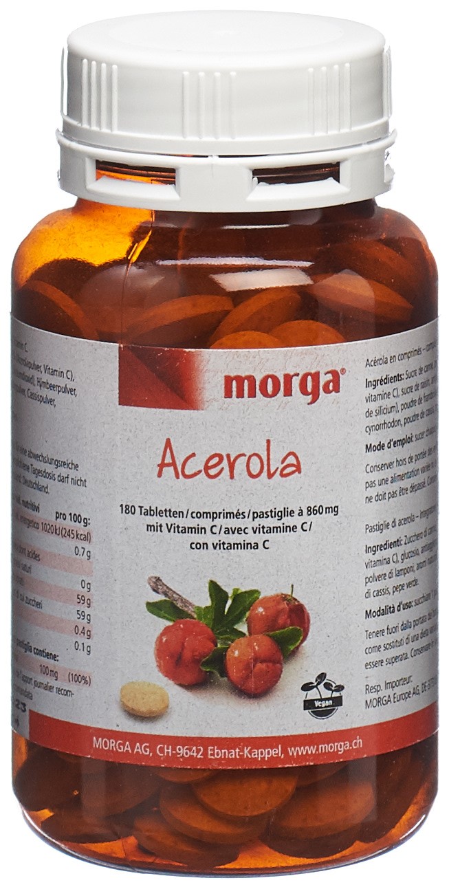 morga Acerola Tabl 80 mg Vitamin C 180 Stk