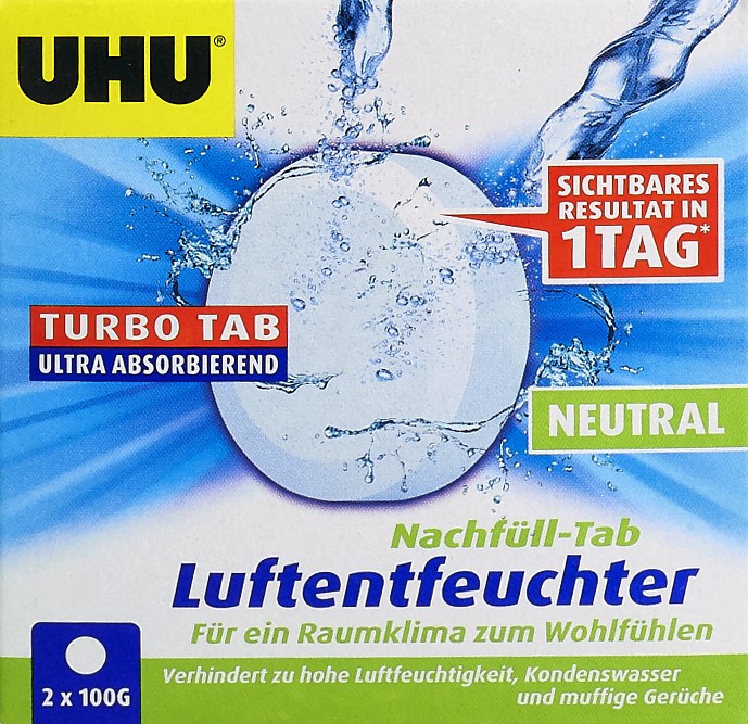 Uhu Airmax Luftentfeuchter Tabs neutral 2 x 100 g