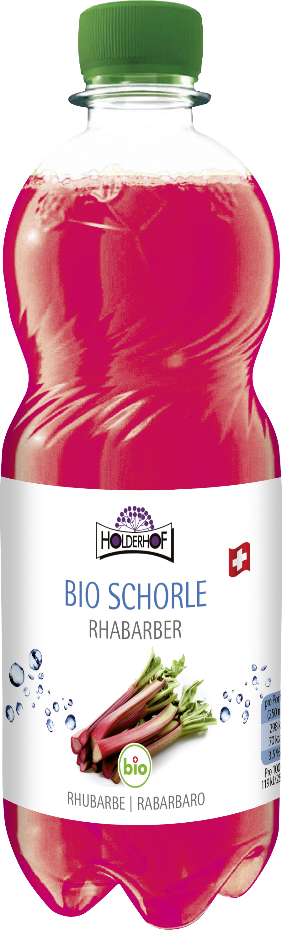 HOLDERHOF Rhabarberschorle Bio Petfl 500 ml