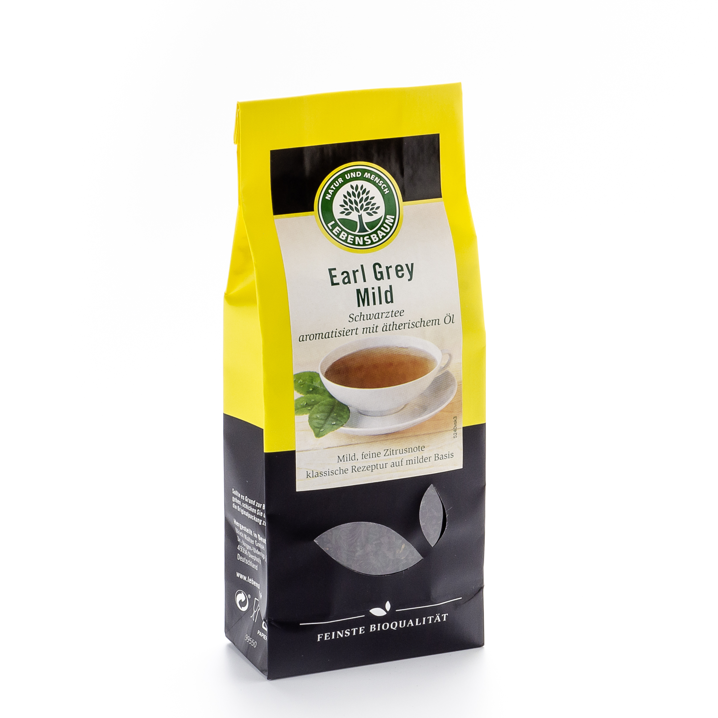 LEBENSBAUM Schwarztee Earl Grey mild Btl 100 g