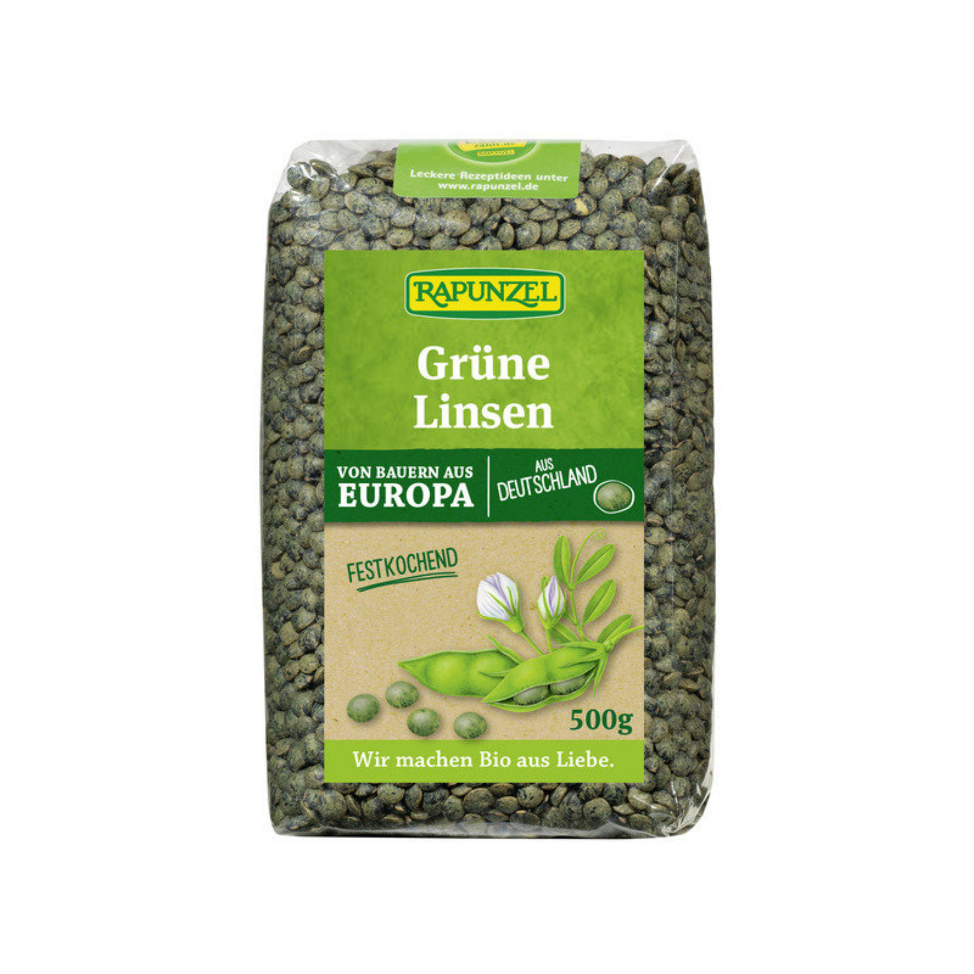 Rapunzel lentilles vertes 500 g