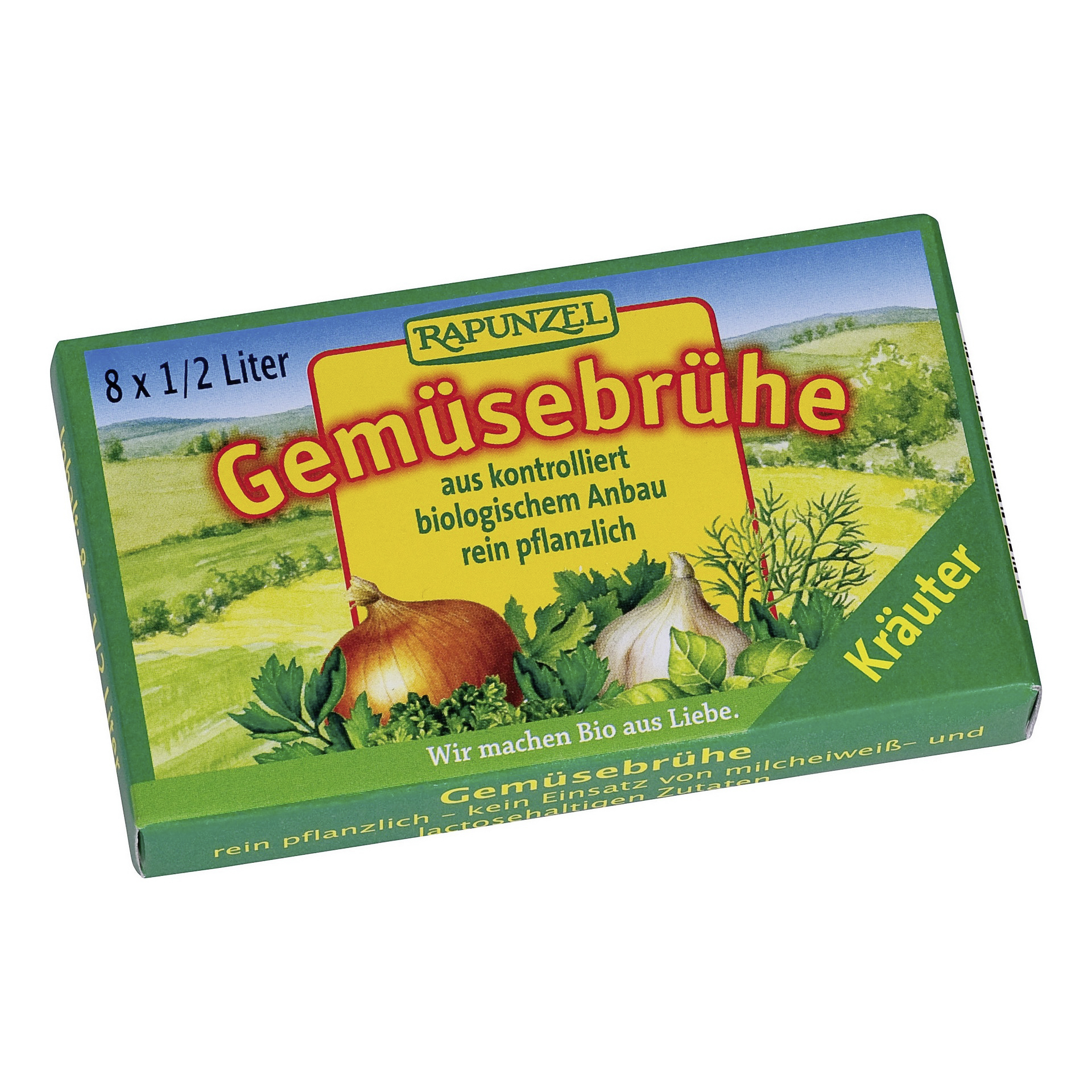 RAPUNZEL Gemüse Brühwürfel mit Kräuter 84 g x 15 Stk
