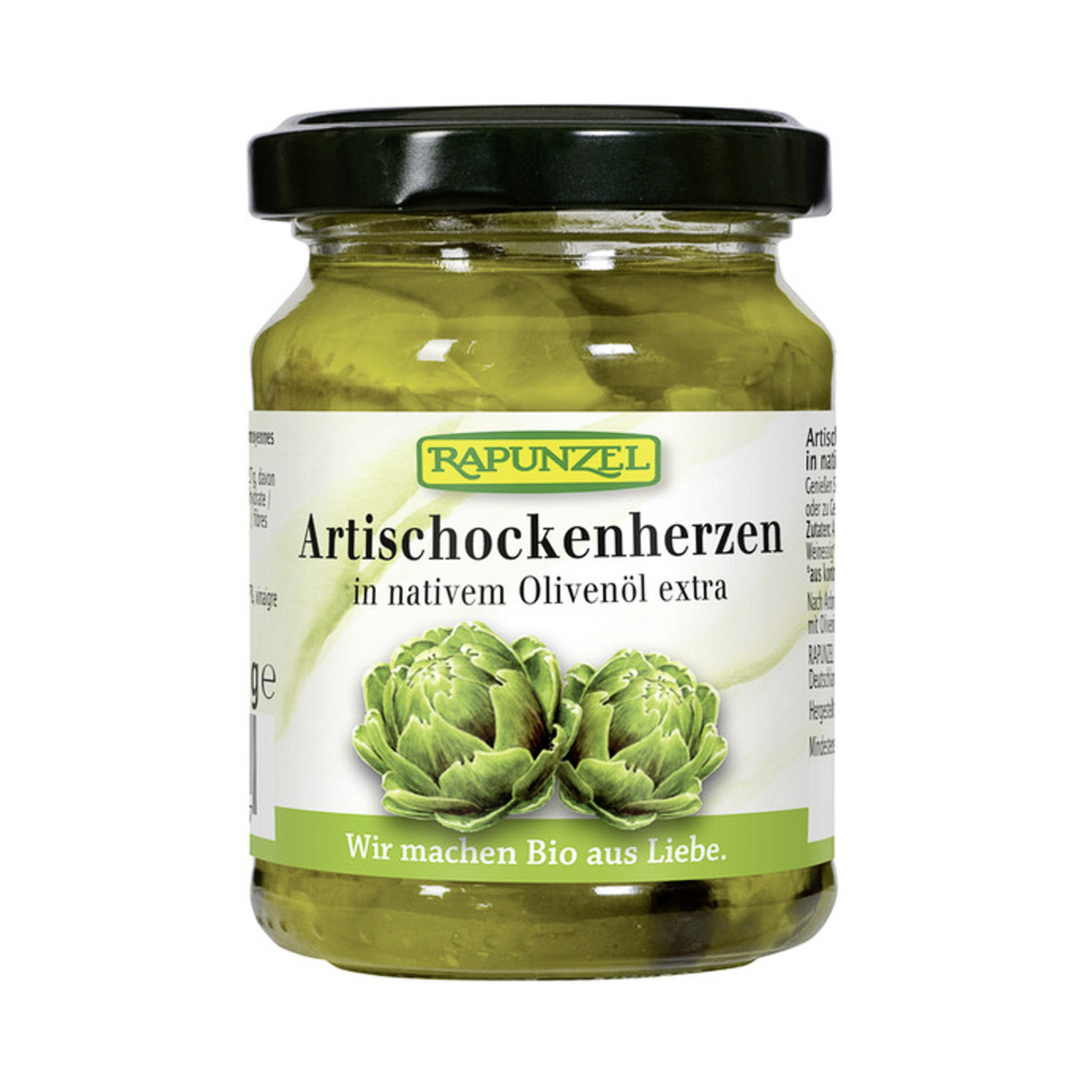 RAPUNZEL Artischockenherzen in Olivenöl Glas 120 g