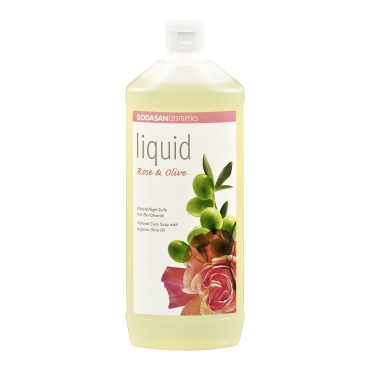 SODASAN Pflanzenseife Rose-Olive Bio 1 lt