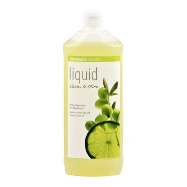 SODASAN Pflanzenseife Zitrus-Olive Bio 1 lt