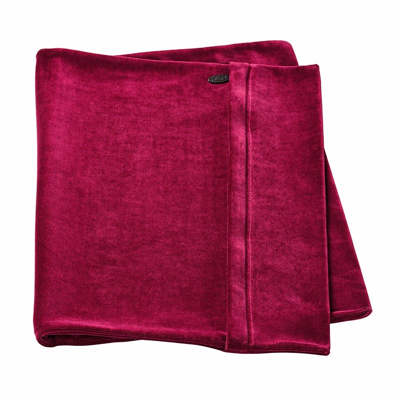 Elsa housse pour oreiller 30x40cm velours bordeaux