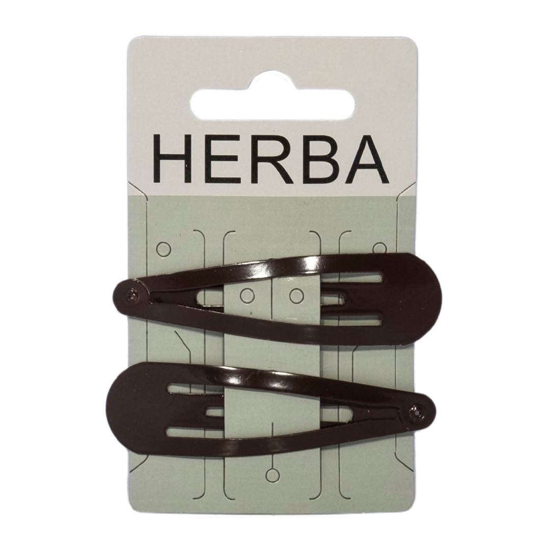 Herba Clips 6.8cm havanna 2 Stk