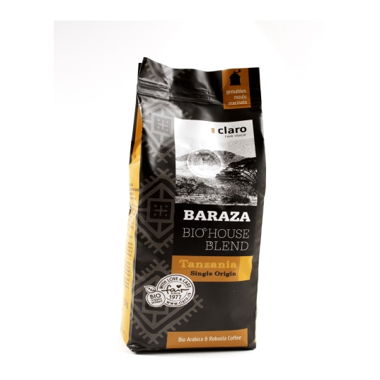 CLARO Baraza Kaffee gemahlen Bio Fairtrade 250 g x 4 Stk