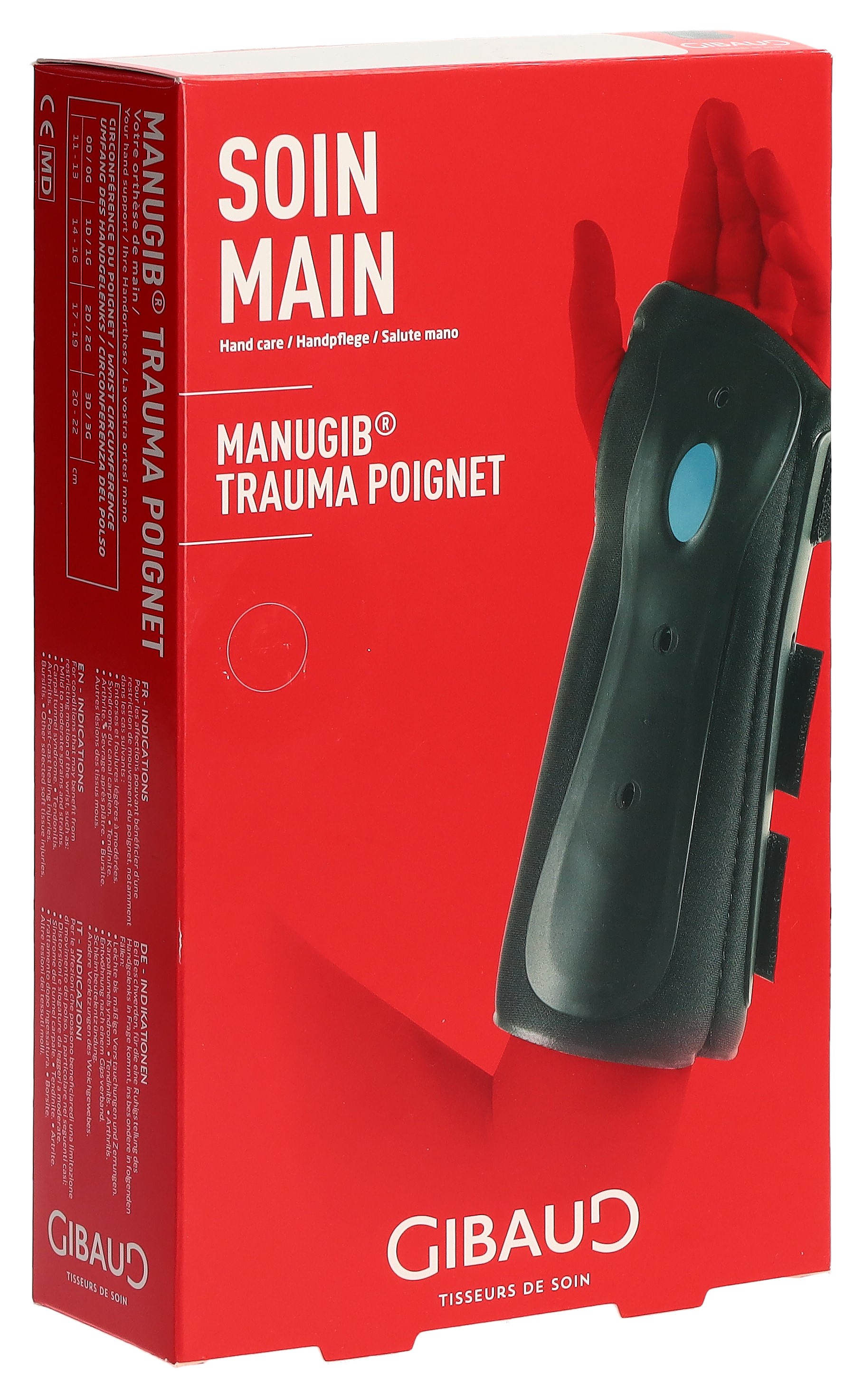 GIBAUD Manugib Trauma Handgelenkstütze 2L 17-19cm links