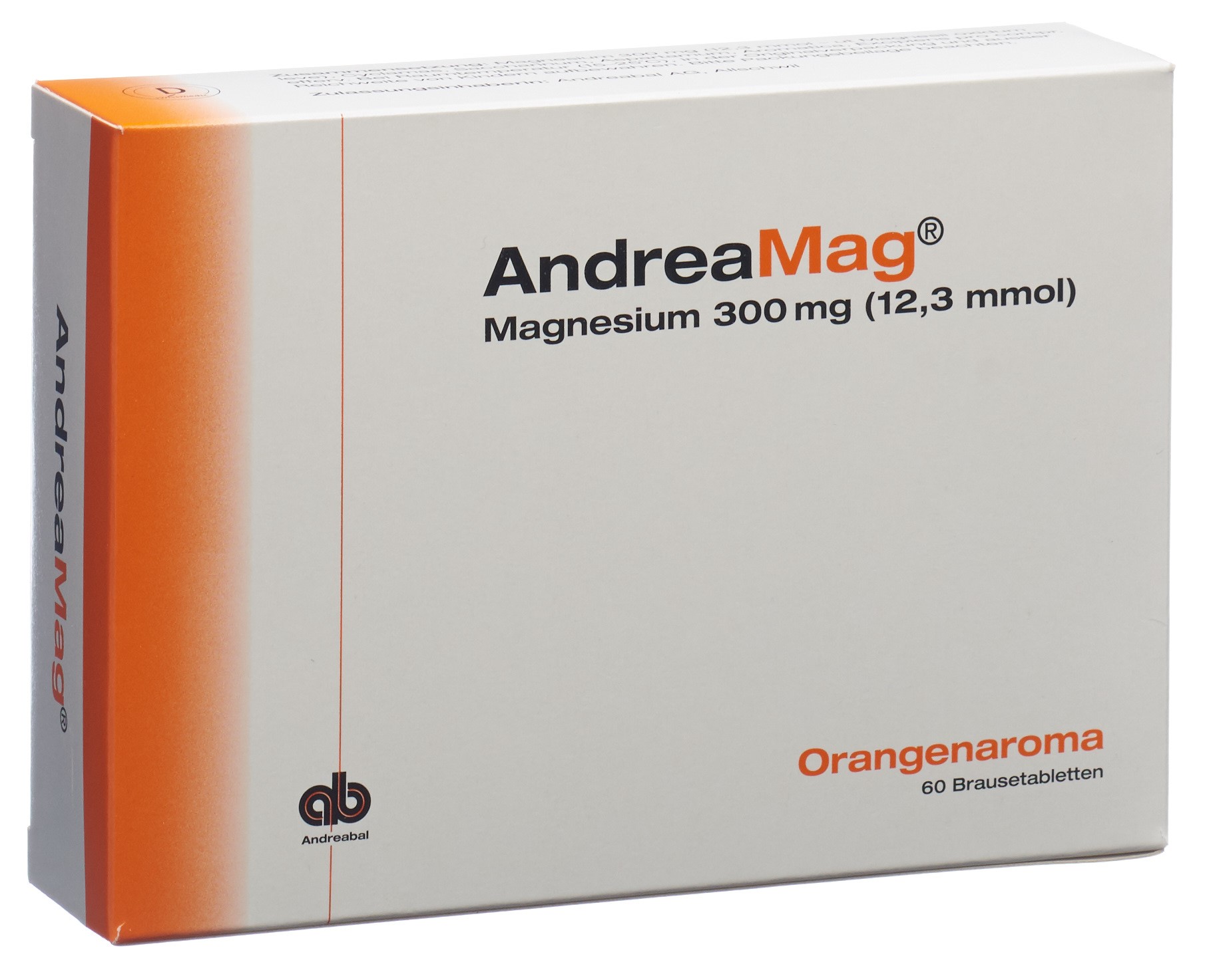 AndreaMag 300 mg (12,3 mmol) Orangenaroma 60 Brausetabletten