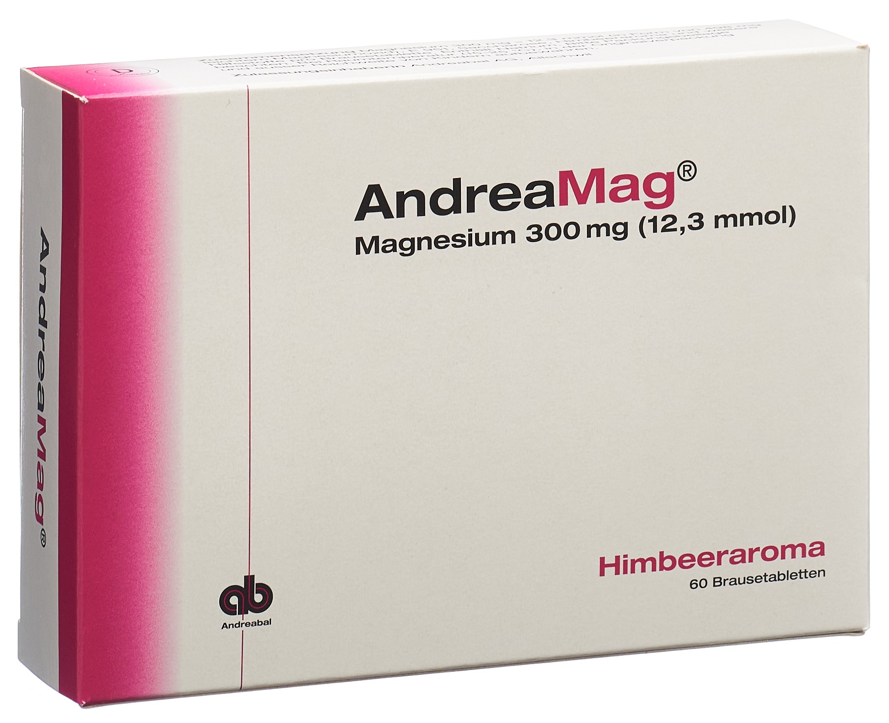 AndreaMag 300 mg (12,3 mmol) Himbeeraroma 60 Brausetabletten
