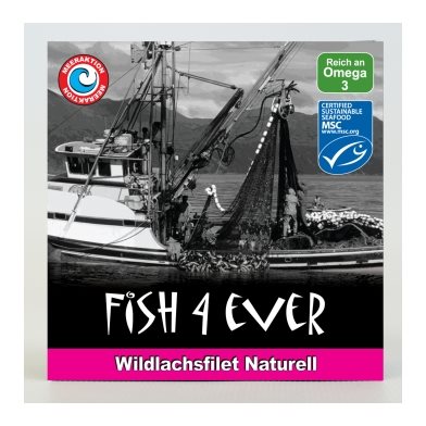 Fish4Ever Wildlachsfilets naturell Ds 160 g