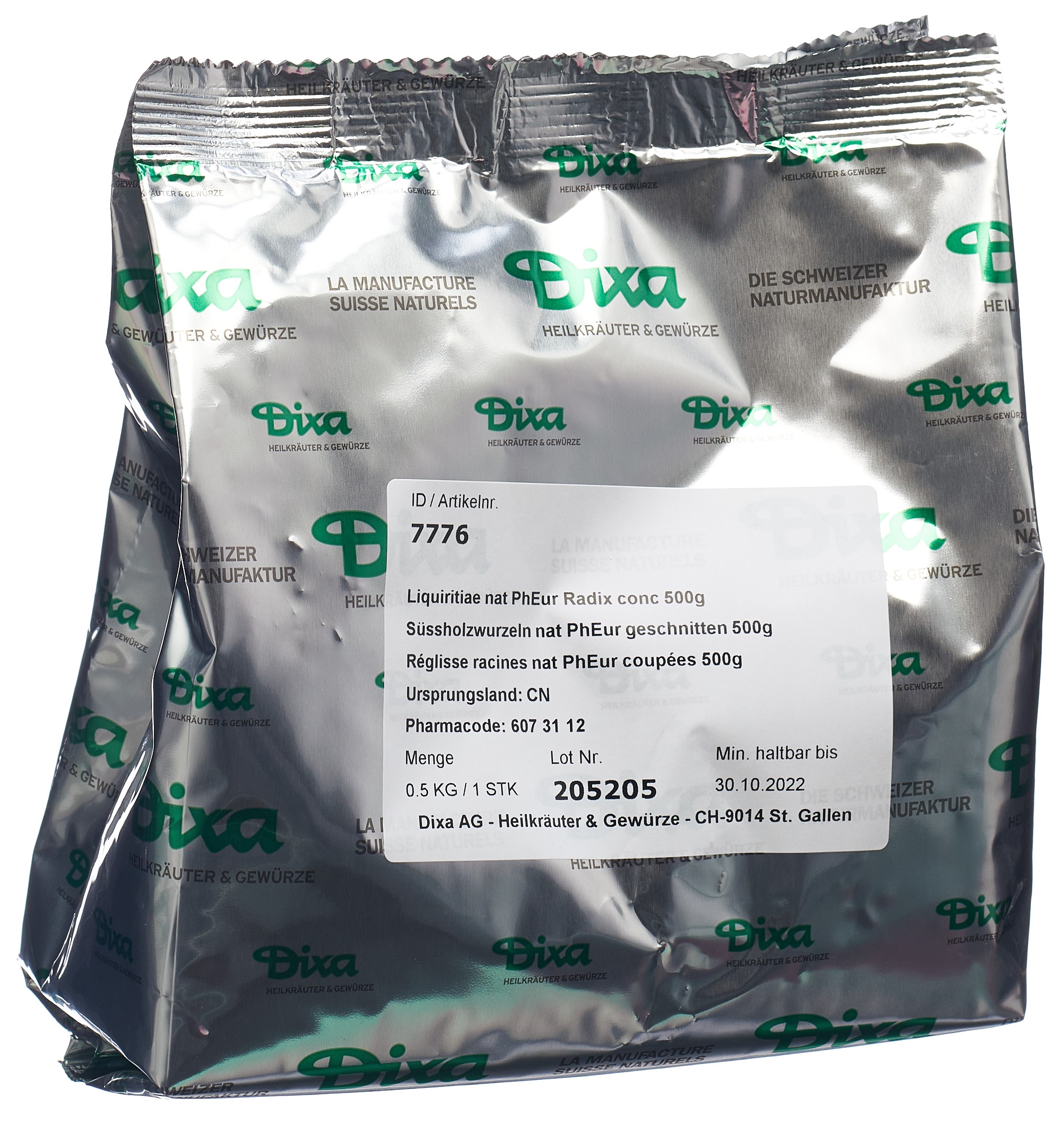Dixa Réglisse racines nat DIX coupées 500 g