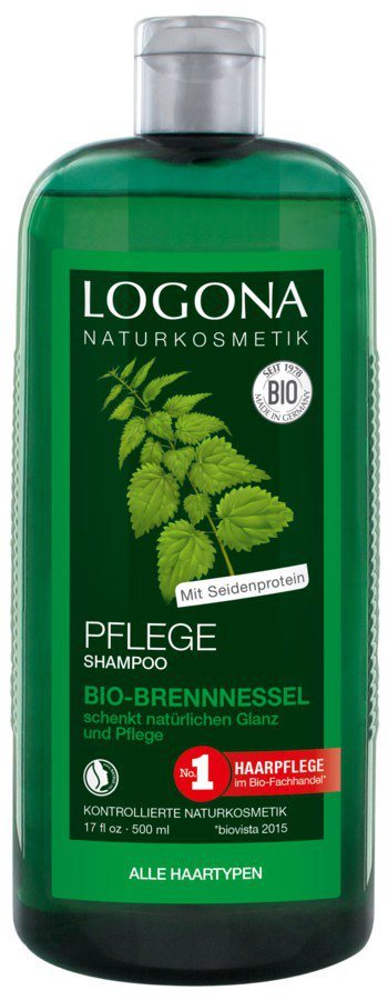 LOGONA Pflege Shampoo Bio-Brennnessel 500 ml x 2 Stk