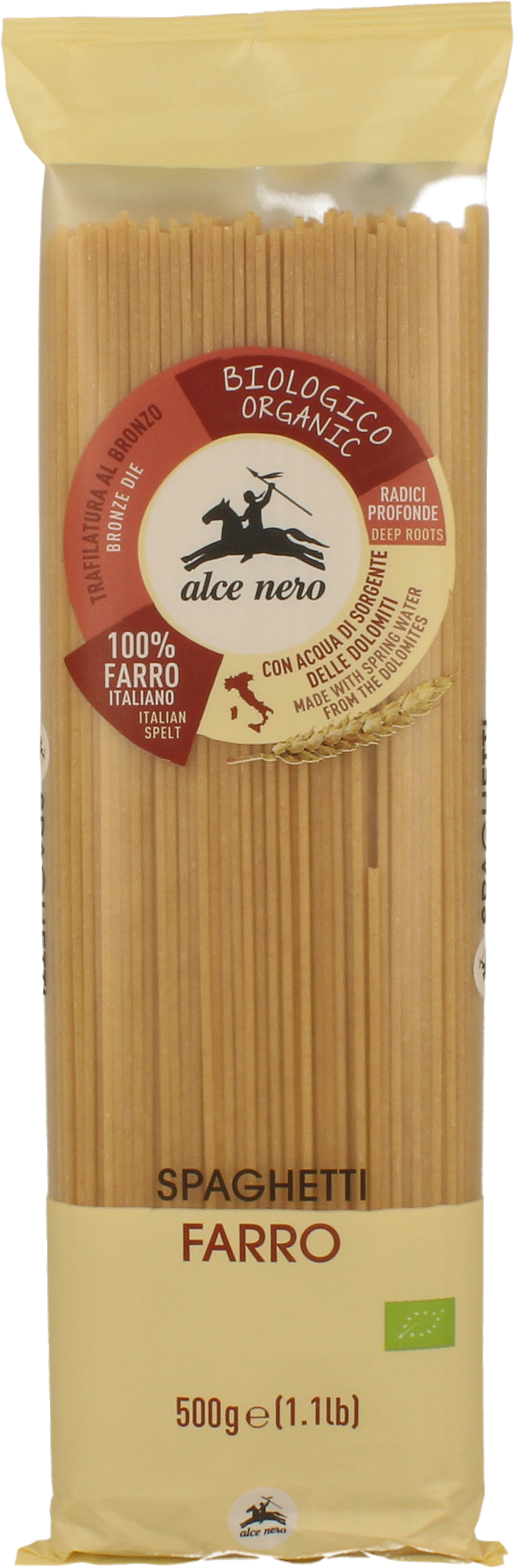 Alce Nero Spaghetti Farro - Dinkel hell 500 g