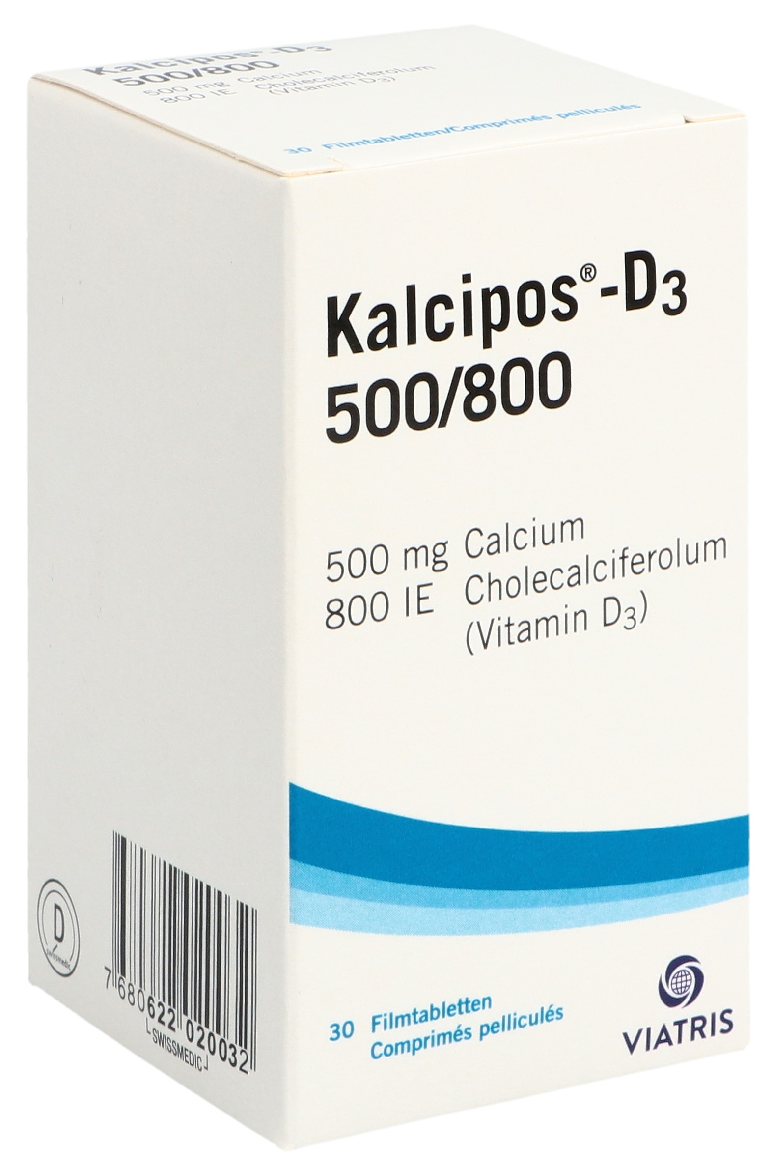 Kalcipos-D3 Filmtabl 500/800 Ds 30 Stk