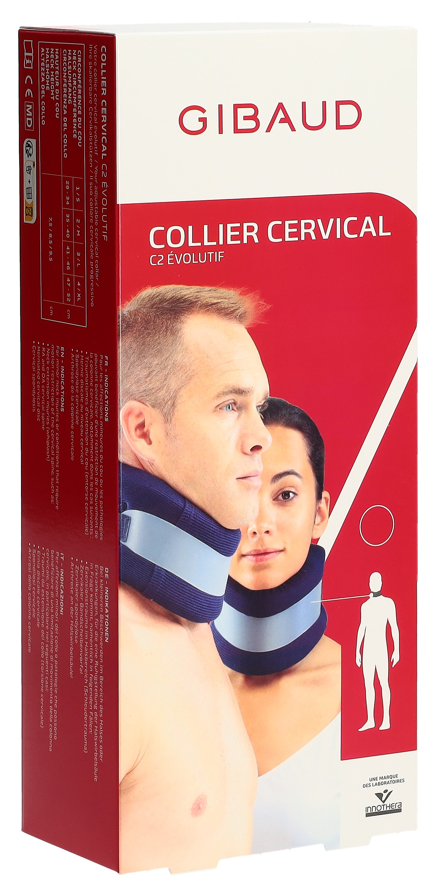 GIBAUD Cervicalstütze C2 7.5cm Gr3 41-46cm verstärkt