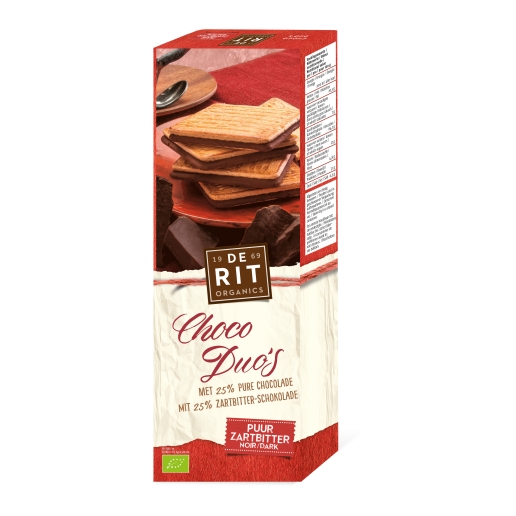 De Rit Sandwich Biscuits mit Zartbitter Schokolade Bio 150 g
