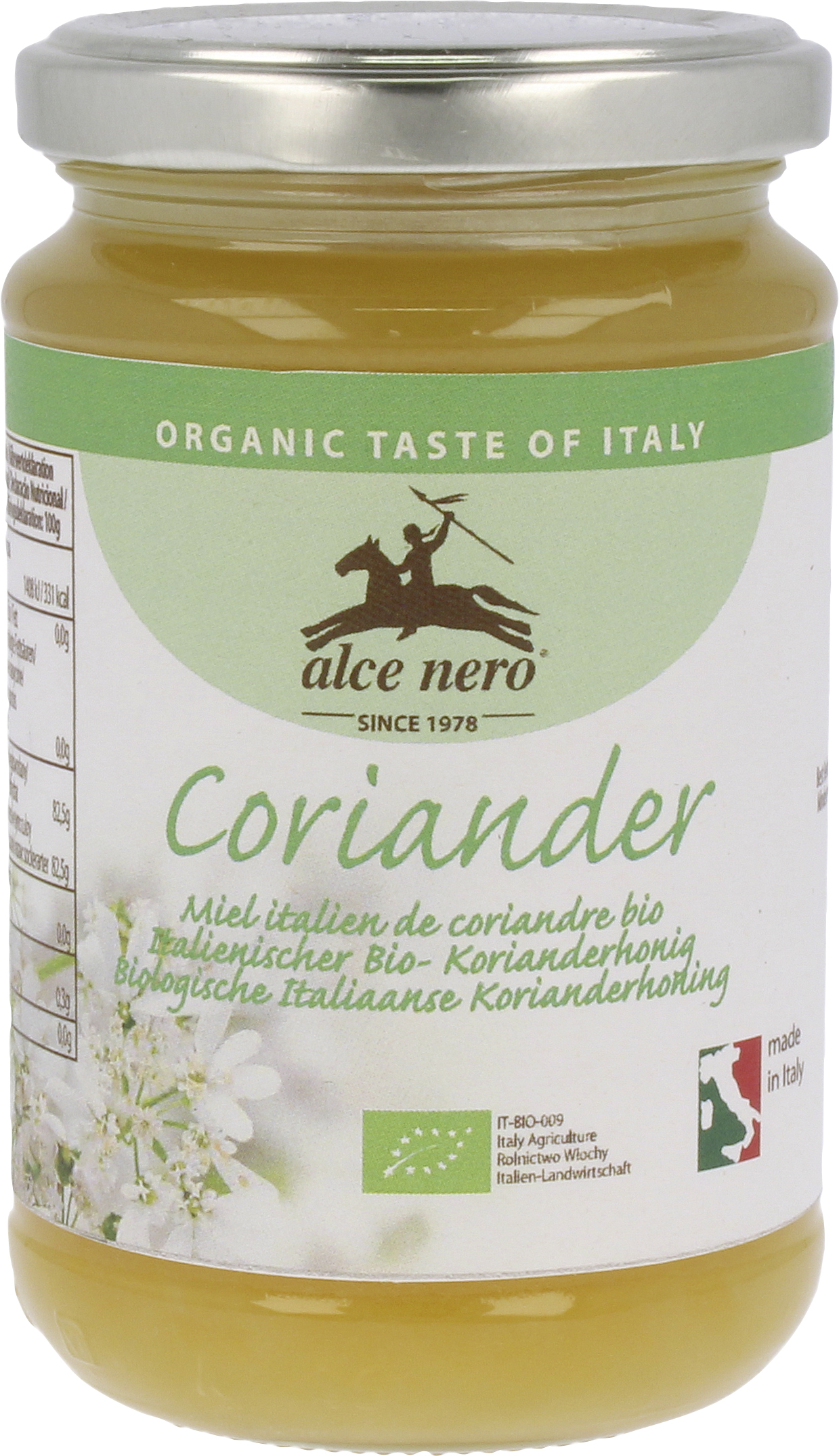 ALCE NERO Honig Korianderblüten 400 g
