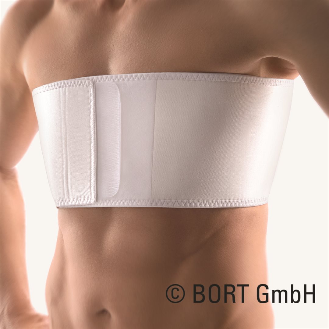 BORT Rippengürtel Herren 16cm XXL -144cm weiss