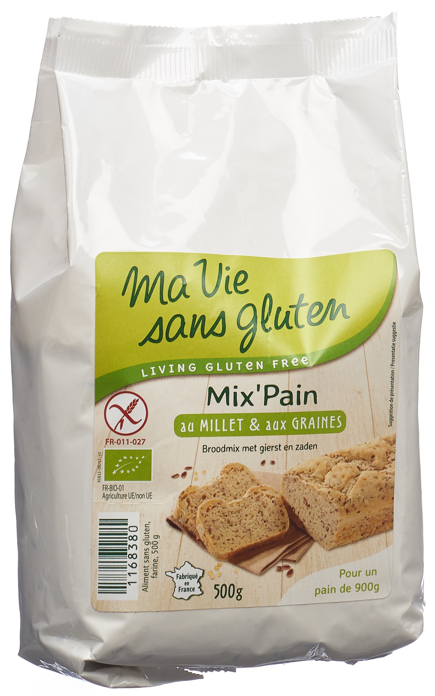 ma vie sans Gluten Brotbackmischung Hirsebrot 500 g