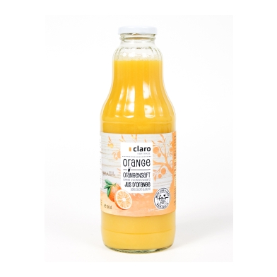 CLARO Orangensaft Bio Fl 1 lt x 6 Stk