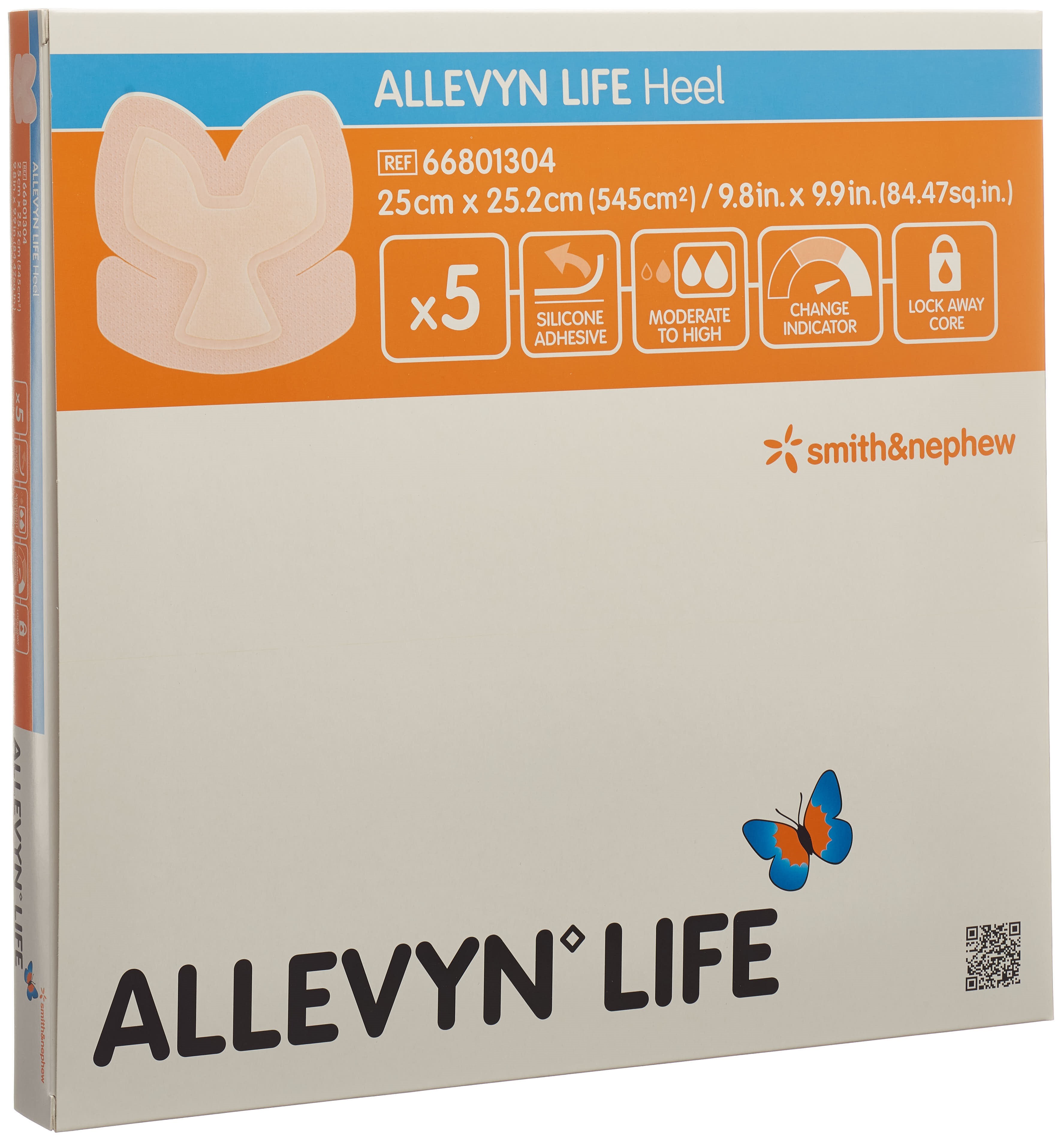 Allevyn Life Heel Silikon-Schaumverband 25x25.2cm 5 Stk