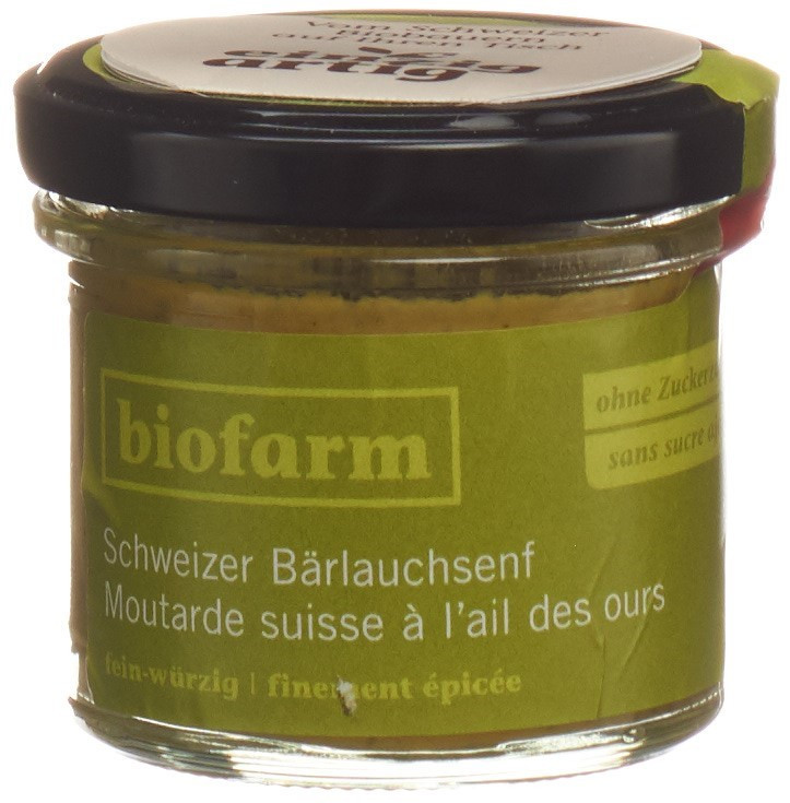 Biofarm moutarde à lail des ours bourgeon CH verre 100 g