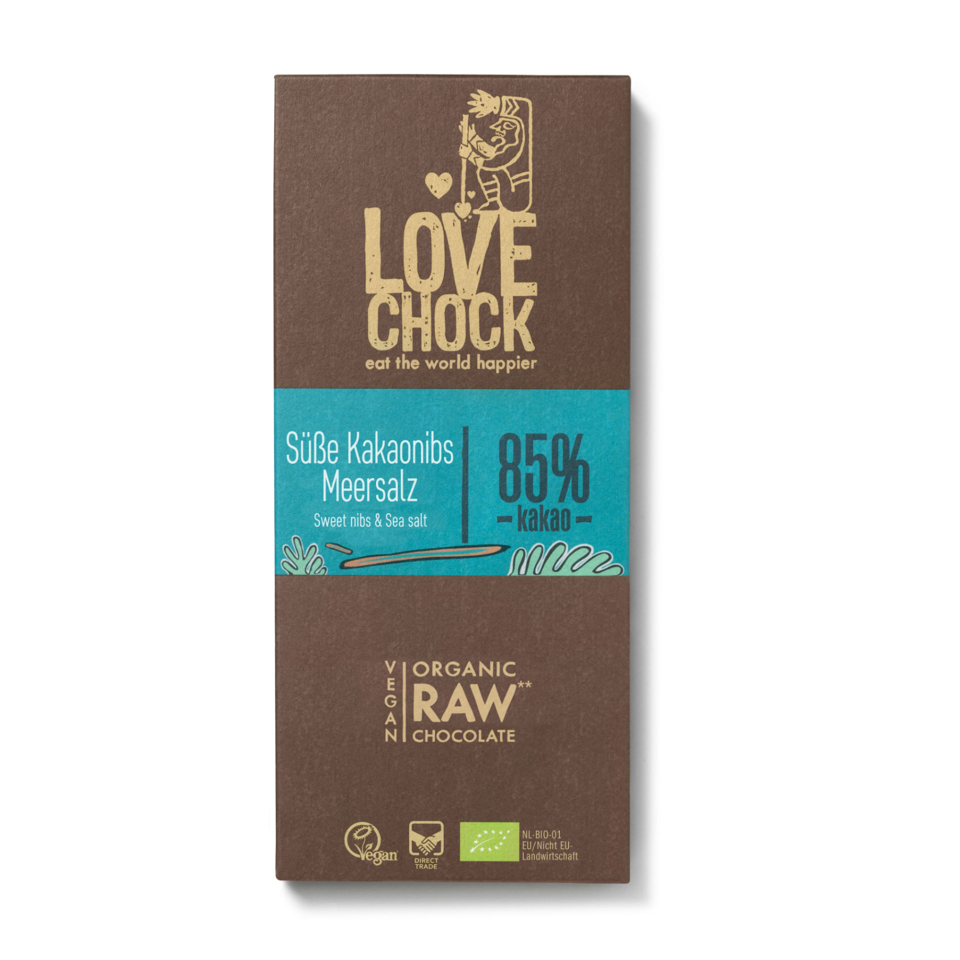 LOVECHOCK Rohkost-Schok Kakaoni&Meers 85% 70 g x 8 Stk