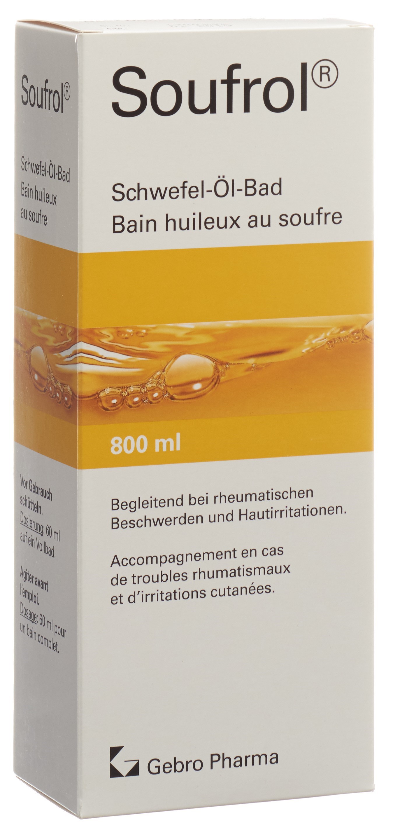Soufrol Schwefel-Öl-Bad Fl 800 ml