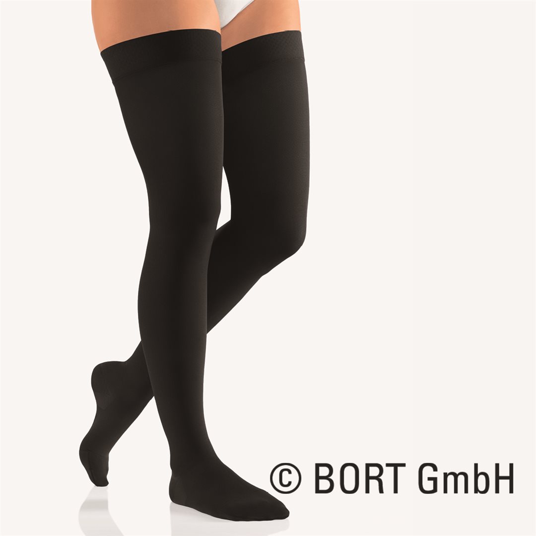 Bort Vital AG KKL2 VII geschlossene Spitze kurz schwarz Noppenhaftband 1 Paar