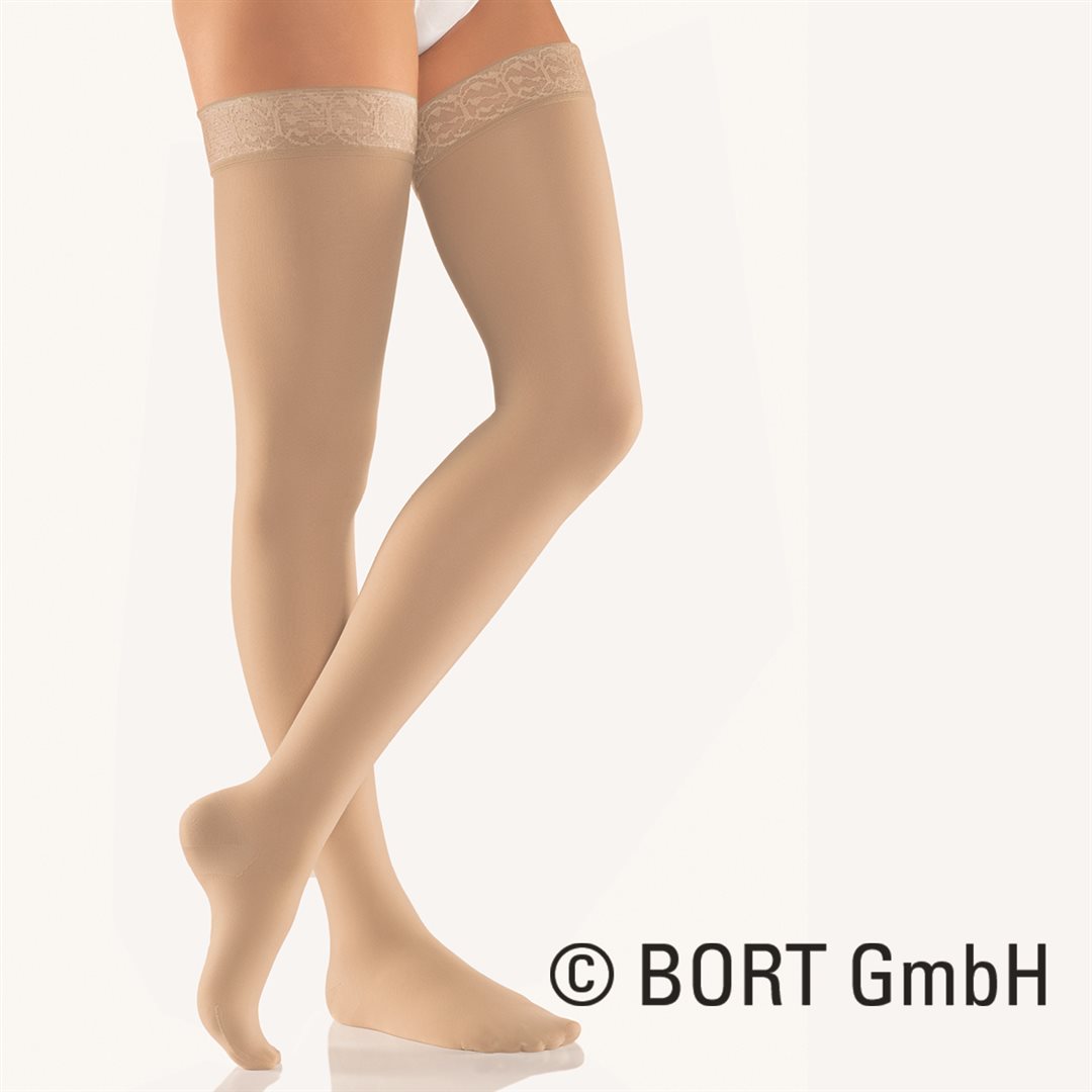 Bort Trend AG KKL2 6 geschlossene Spitze normal beige Spitzenhaftband 1 Paar