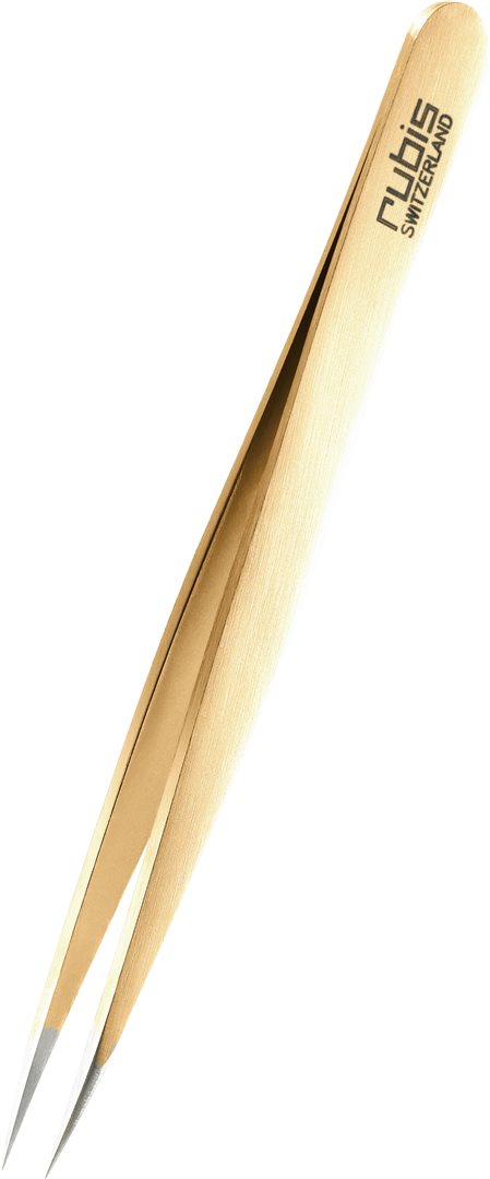 Rubis pincette pointue or