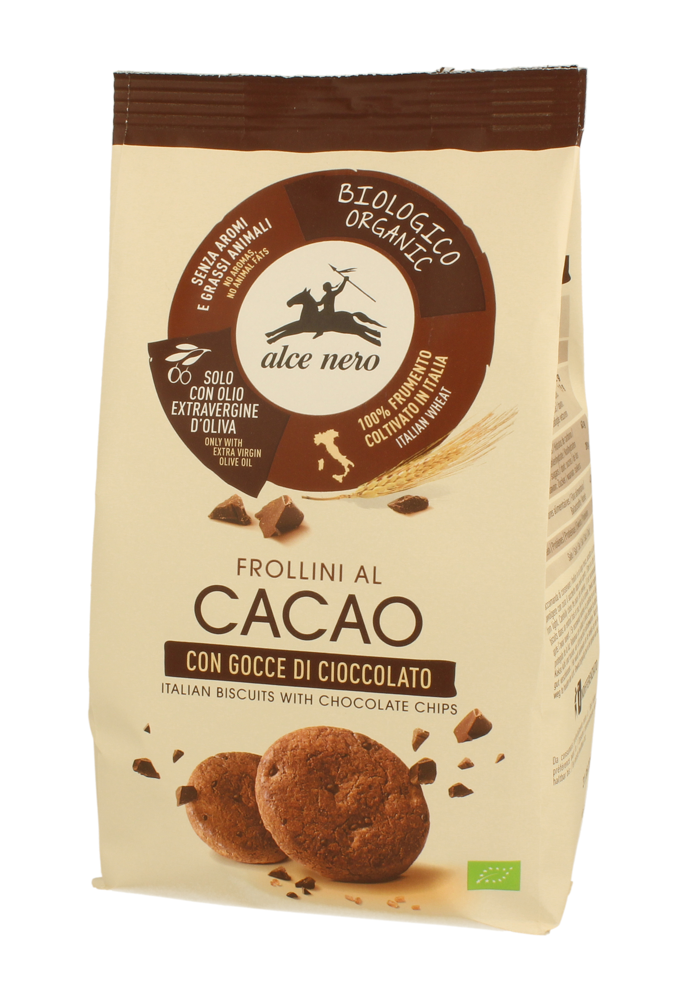 Alce Nero Frollini-Kakao Keks mit Schokoladenflocken 300 g