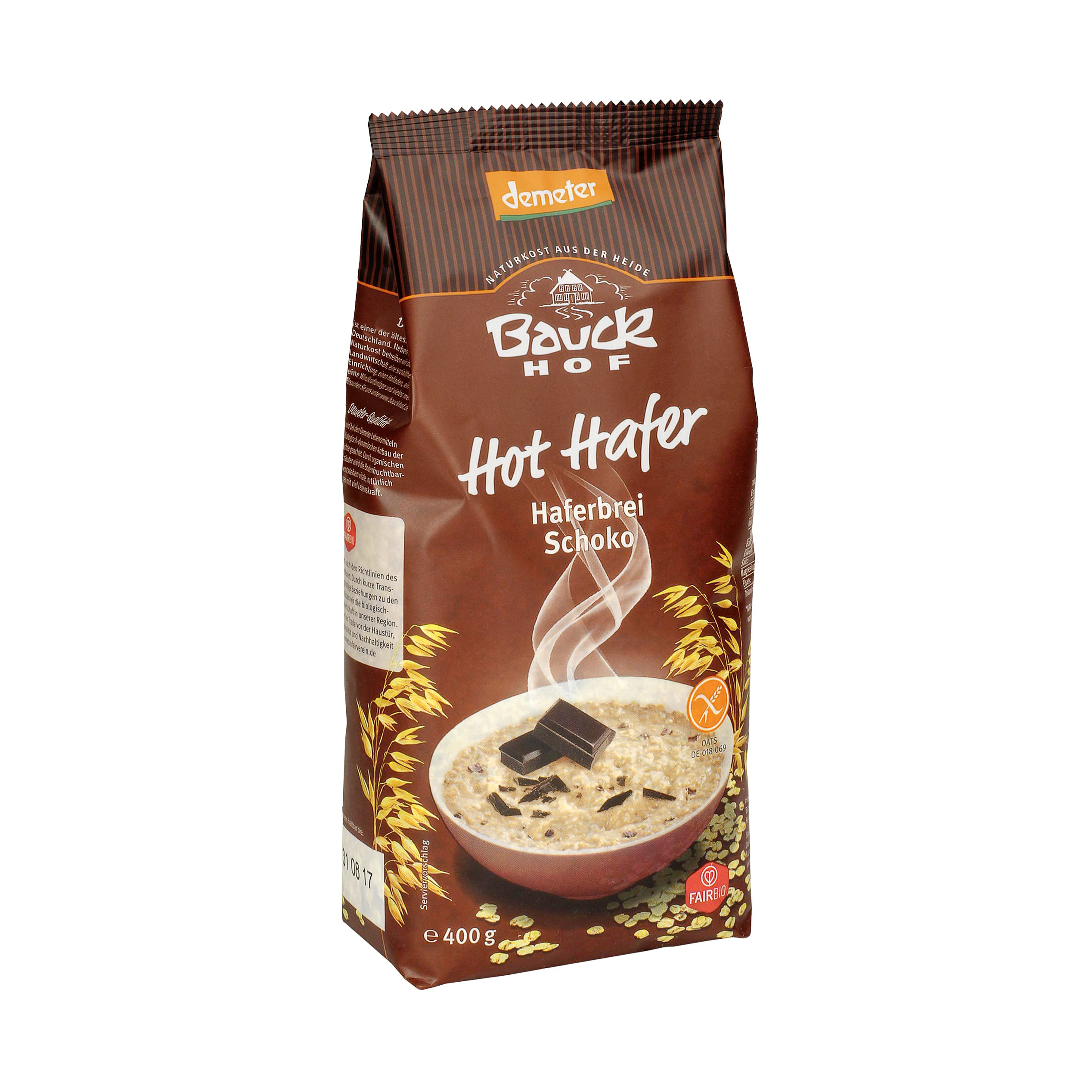 Bauckhof Hot Hafer Schoko glutenfrei 400 g