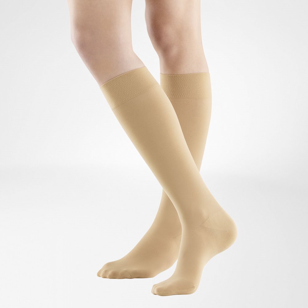 BAUERFEIND VenoTrain Soft KKL2 AD S normal/long geschlossene Fussspitze caramel 1 Paar