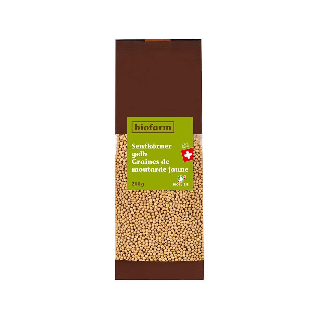 Biofarm graines de moutarde jaune bourgeon CH 200 g