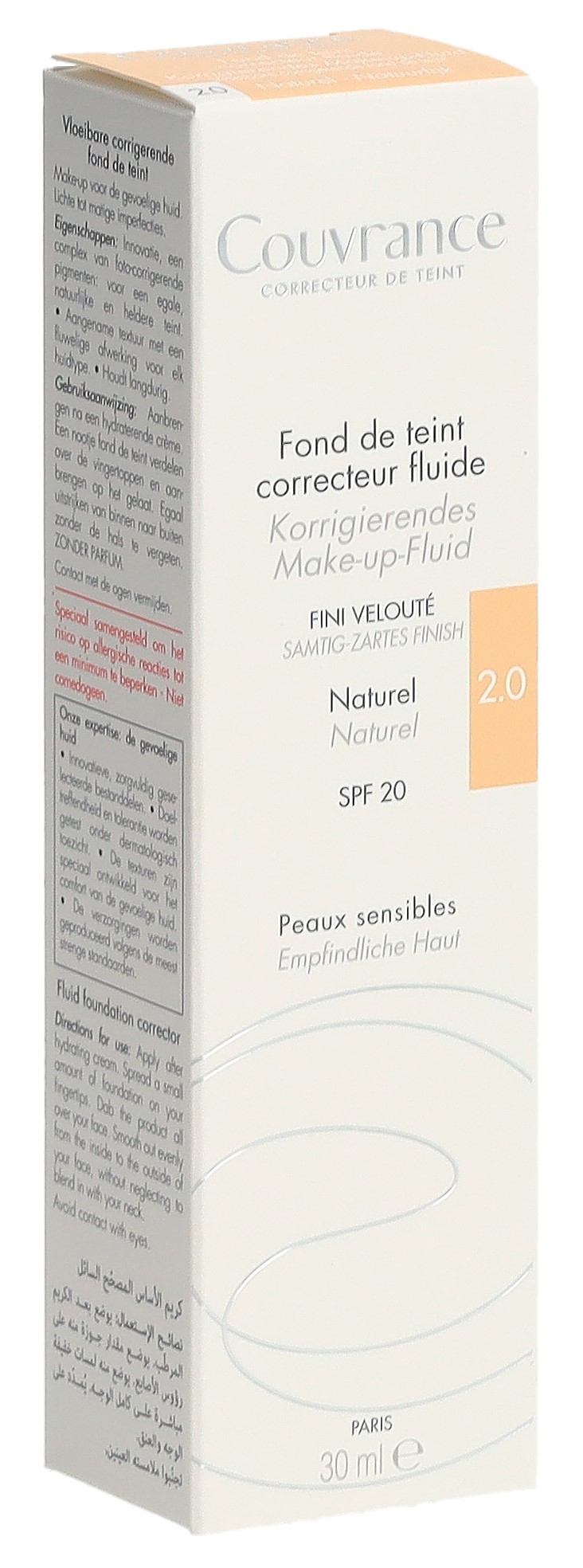 Avene Couvrance Fluid Natural 2.0 30 ml