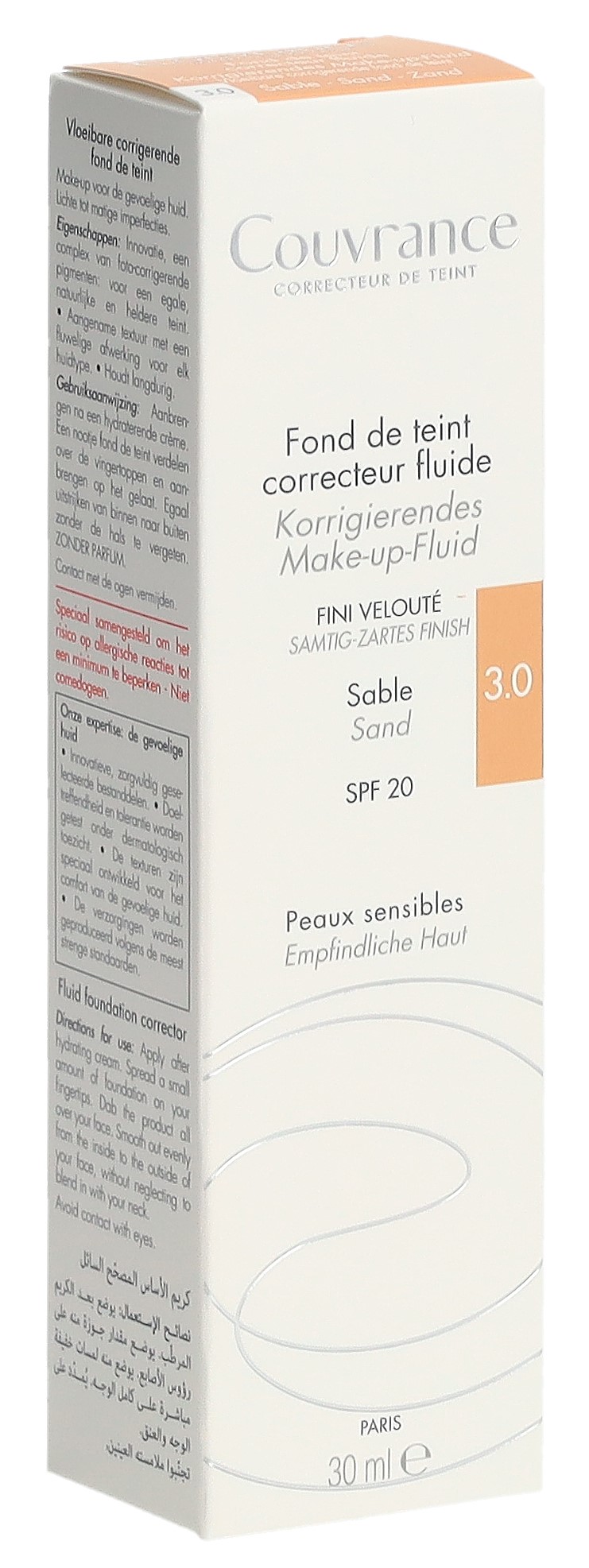 Avene Couvrance Fluid Sand 3.0 30 ml